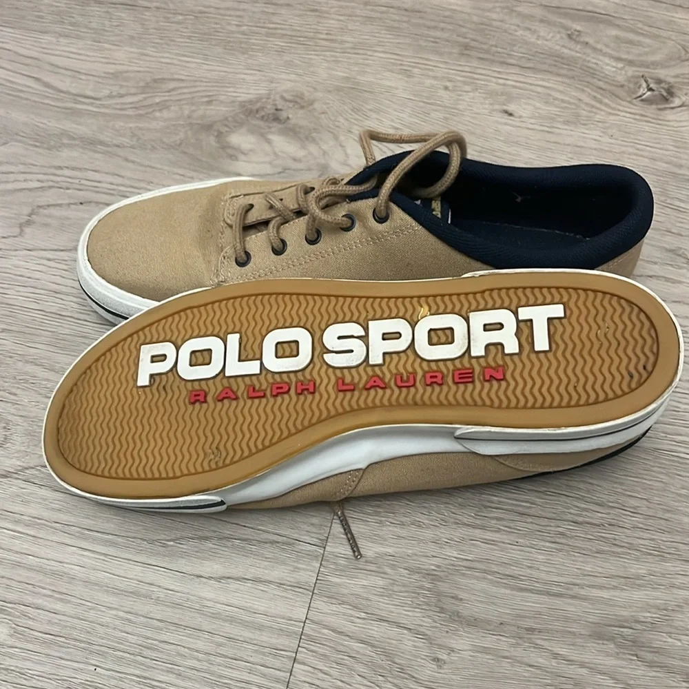 POLO SPORT - khaki casual sport sneaker/shoes size 11.5